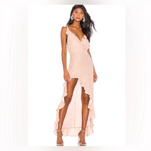 Amanda uprichard chandelier Midi dress in melon size small - Picture 1 of 6
